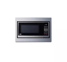 Summit Appliance 24 in. 1.2 cu. ft. Built-In Microwave in Stainless Steel with Trim Kit