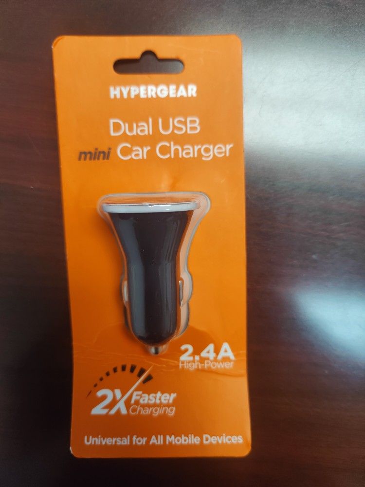 Mini USB Dual Port Charger