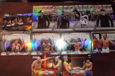 Miscellaneous ufc cards all are inserts asking $15.00 for all
