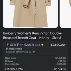 Burberry Trench Coat 