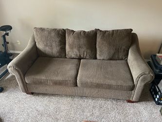 Brown Corduroy Couch