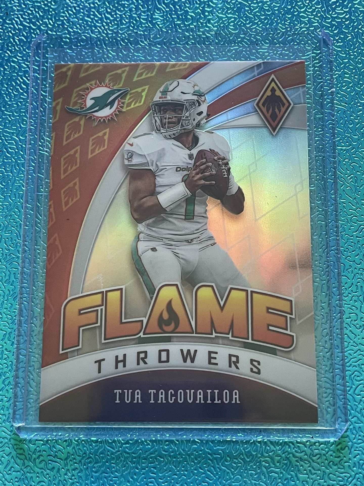 Tua Tagovailoa 2020 Panini Phoenix Flame Throwers Silver Prizm Rookie Dolphins