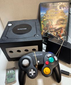 Nintendo GameCube Black With Harry Potter Game