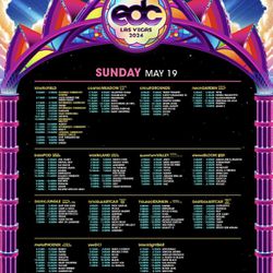 Selling 2 SUNDAY EDC tickets: Must Pick Up Wristband At South Point Hotel 