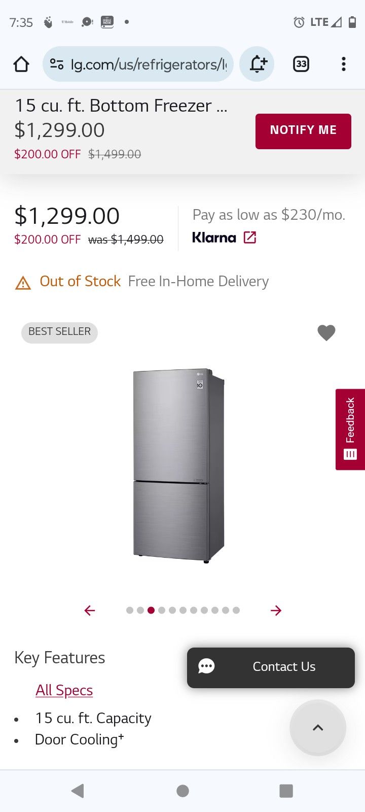 Lg Fridge With Bottom Freezer Drawers