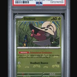 PSA 10 - Shelmet Master Ball Holo 008/086 White Flare Pokémon 2025