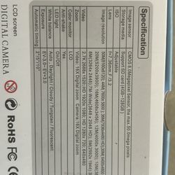 Mini 4 Megapixel Digital Camera: CCD Image Sensor, High-Definition 4K Video - Shop Now!