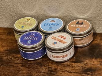 NWT Magic Candle Company 7.25oz Tin Candles- Set Of 5