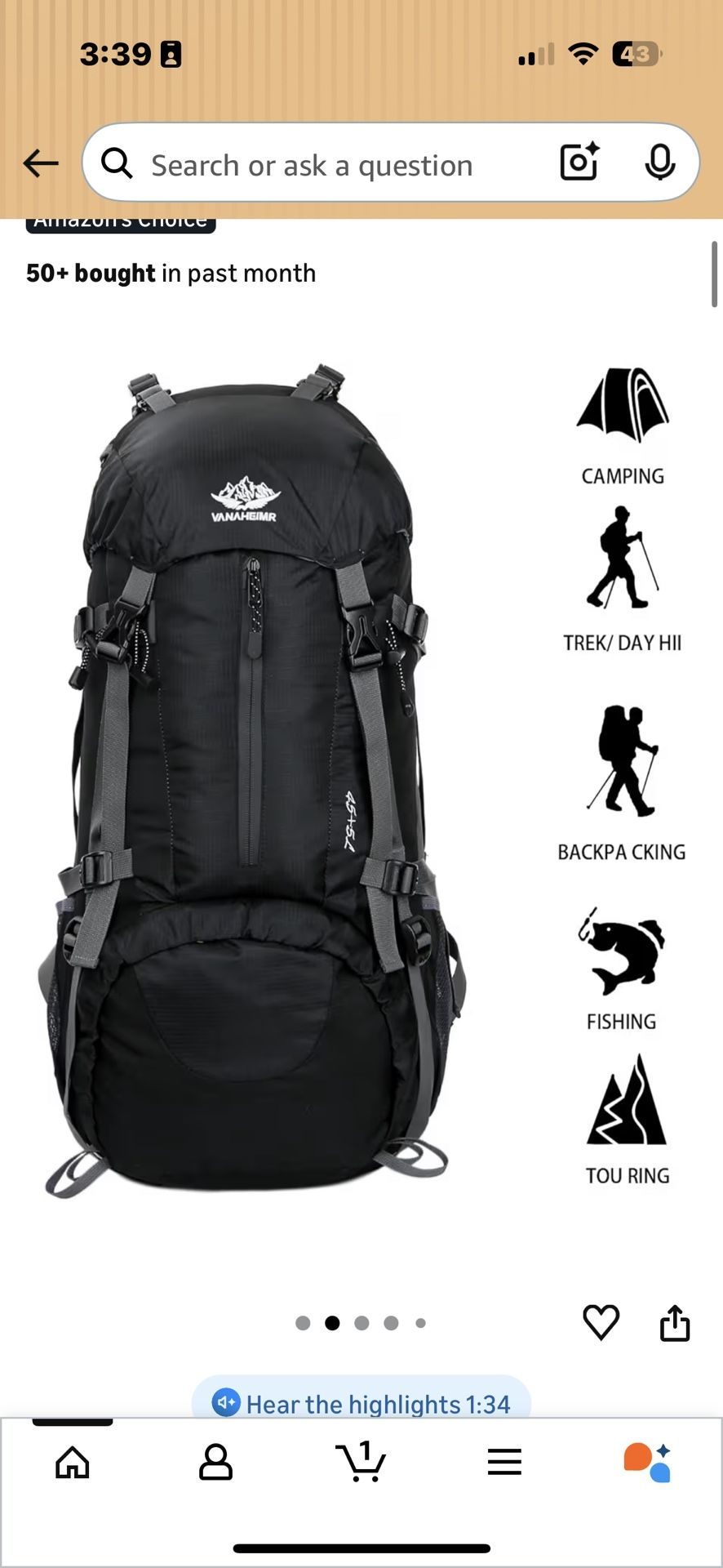 Hiking Backpack