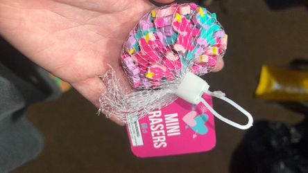 Valentine’s Day, mini erasers, unicorns and conversational heart XOXO