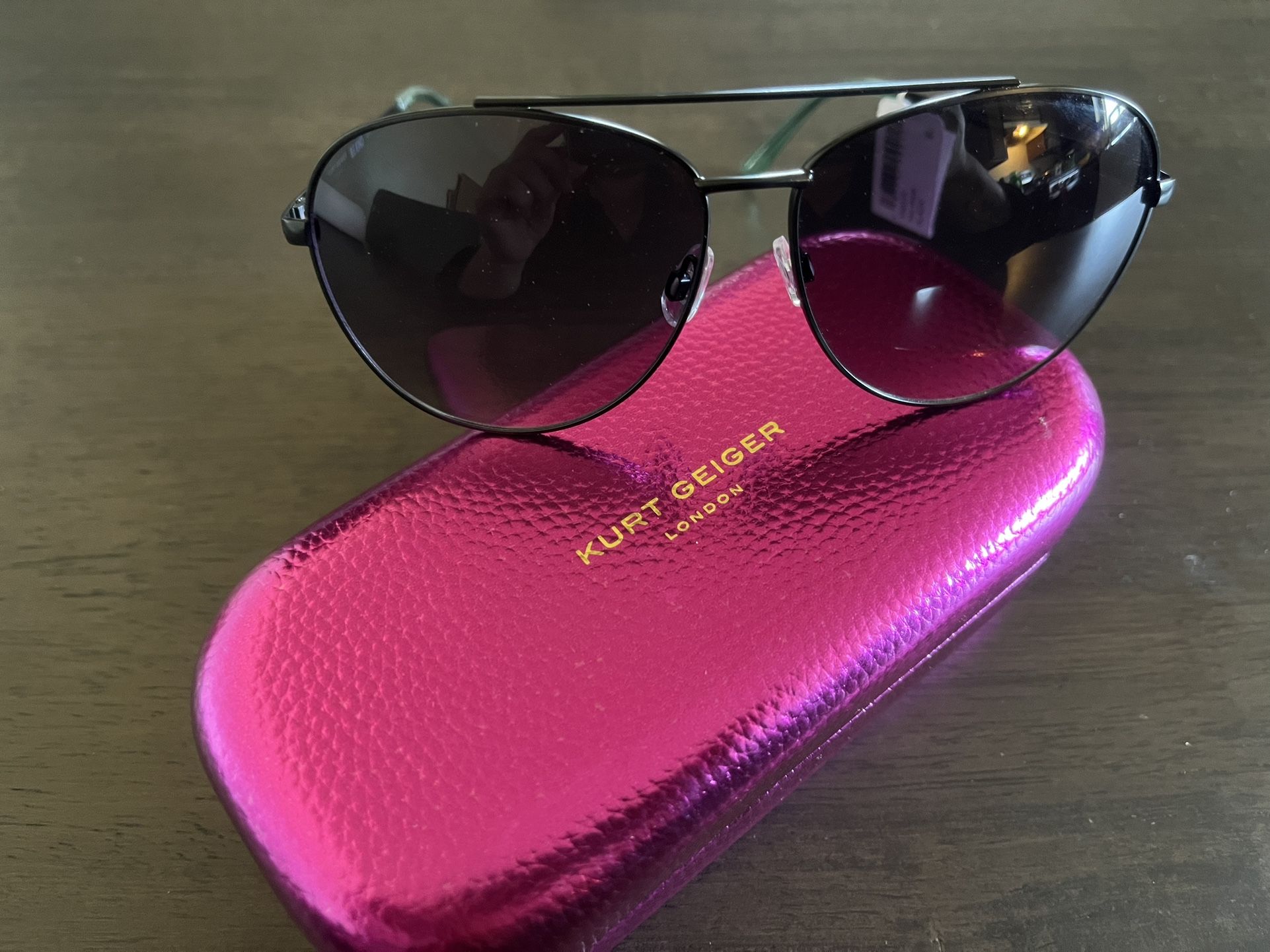 Kurt Geiger London Aviator Sunglasses