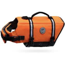 Dog Life Vest Reflective & Adjustable For Swimming & Boating