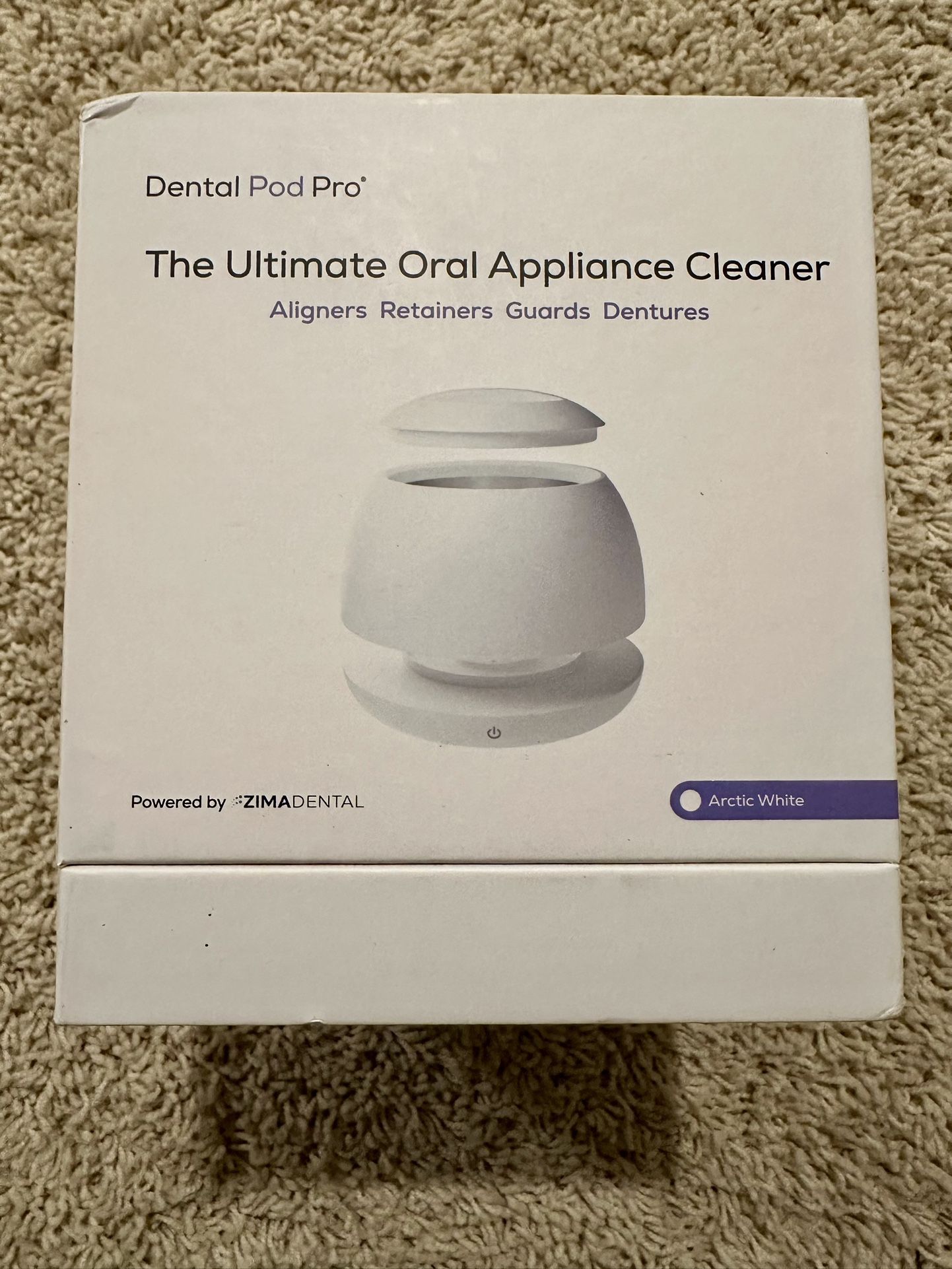 ZIMA Dental Pod Pro Ultimate Oral Appliance Cleaner Arctic White (BRAND NEW)