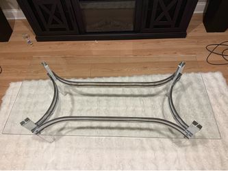Glass coffee table