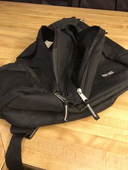 Black ES multi pocket backpack