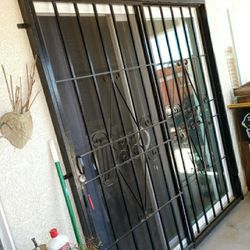 Sliding door security gates