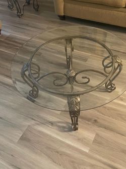 Set of glass tables