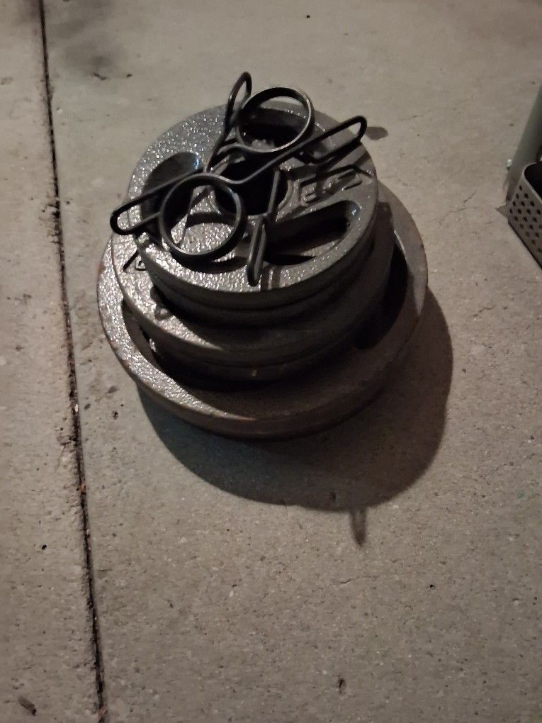 Barbell With Weights 