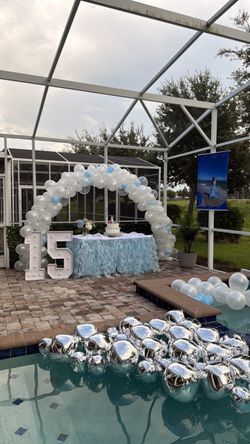 Decor party - table Skirts - 2unid blue