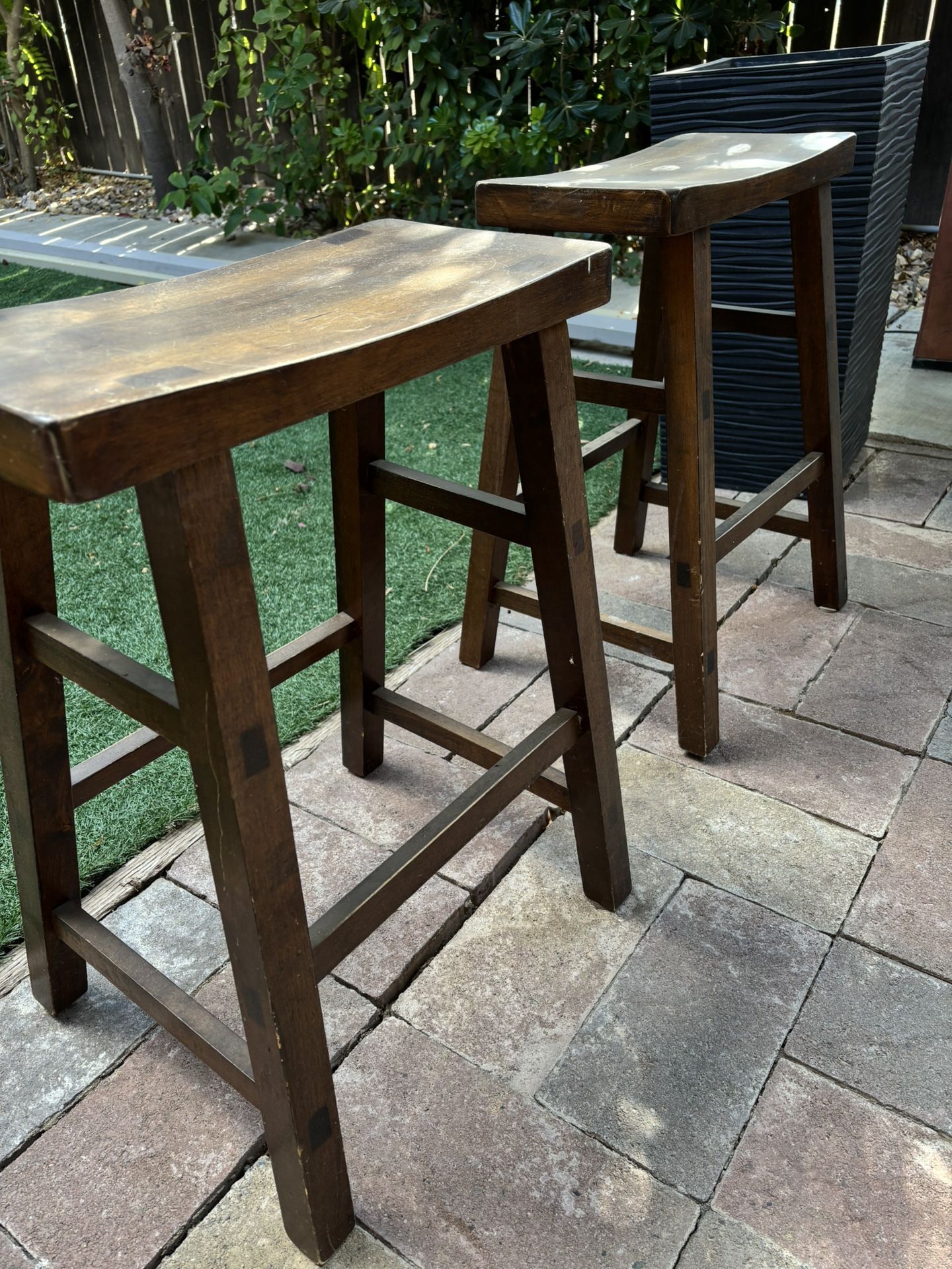 Two Wooden Stools