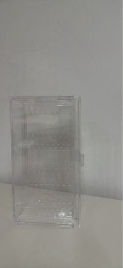 Isaac Jacobs 2 Drawer Acrylic Earring Holder, Jewelry Organizer Case (48 Pairs)