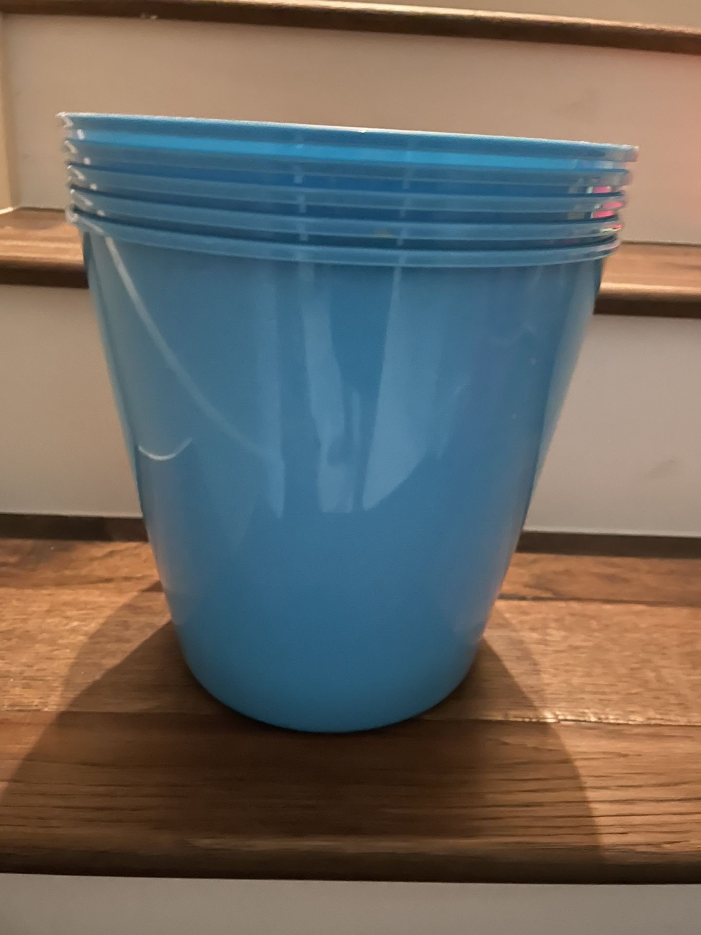 New Blue Trash Can