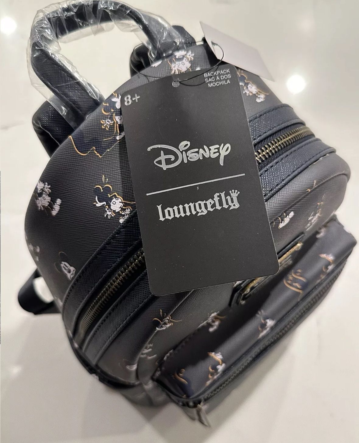 Spooked Spooky Mickey Ghosts Loungefly Mini Backpack! Rare  display picture 3