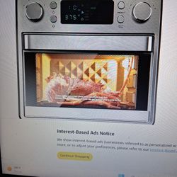 Leiko Air Fryer Toaster Oven Combo  NEW