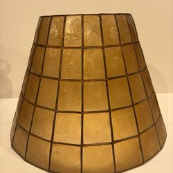Vintage Capiz Shell Lamp Shade - Needs Work