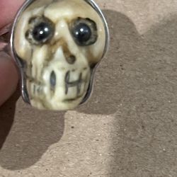 Unique Sterling Silver Skull Ring
