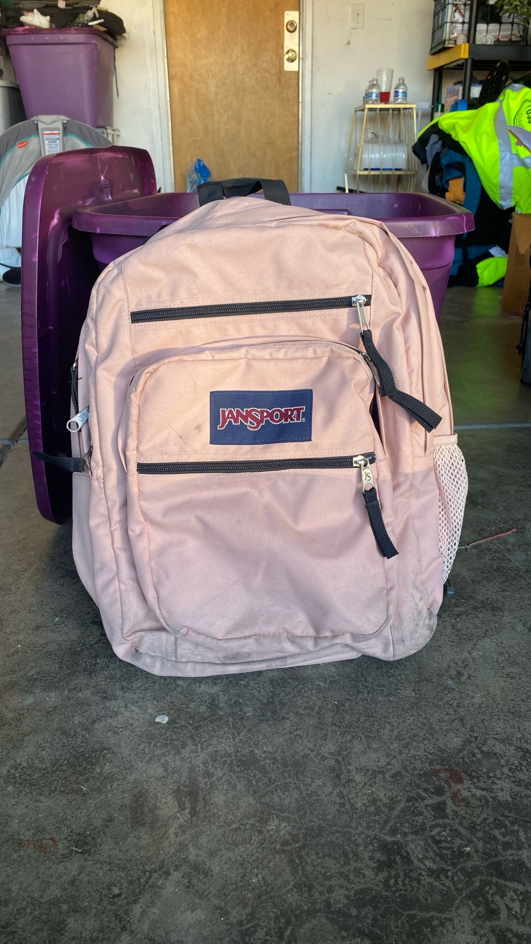 Pink JanSport Backpack