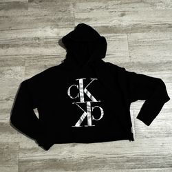 Calvin Klein Jeans Women's XS Black Pullover Hoodie CK Logo
