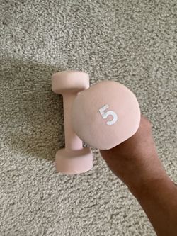 Pair of 5 lb dumbbell
