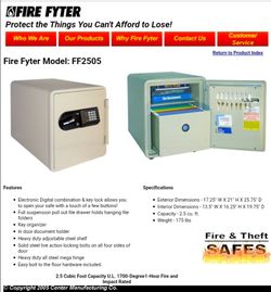 Fireproof Safe large Electronic digital documents Fire Fyter