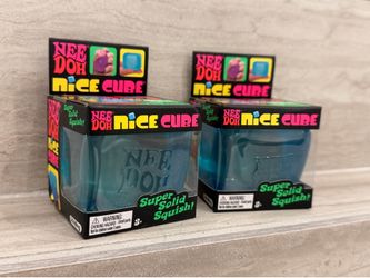 Needoh nice cube super solid squish brand new blue color