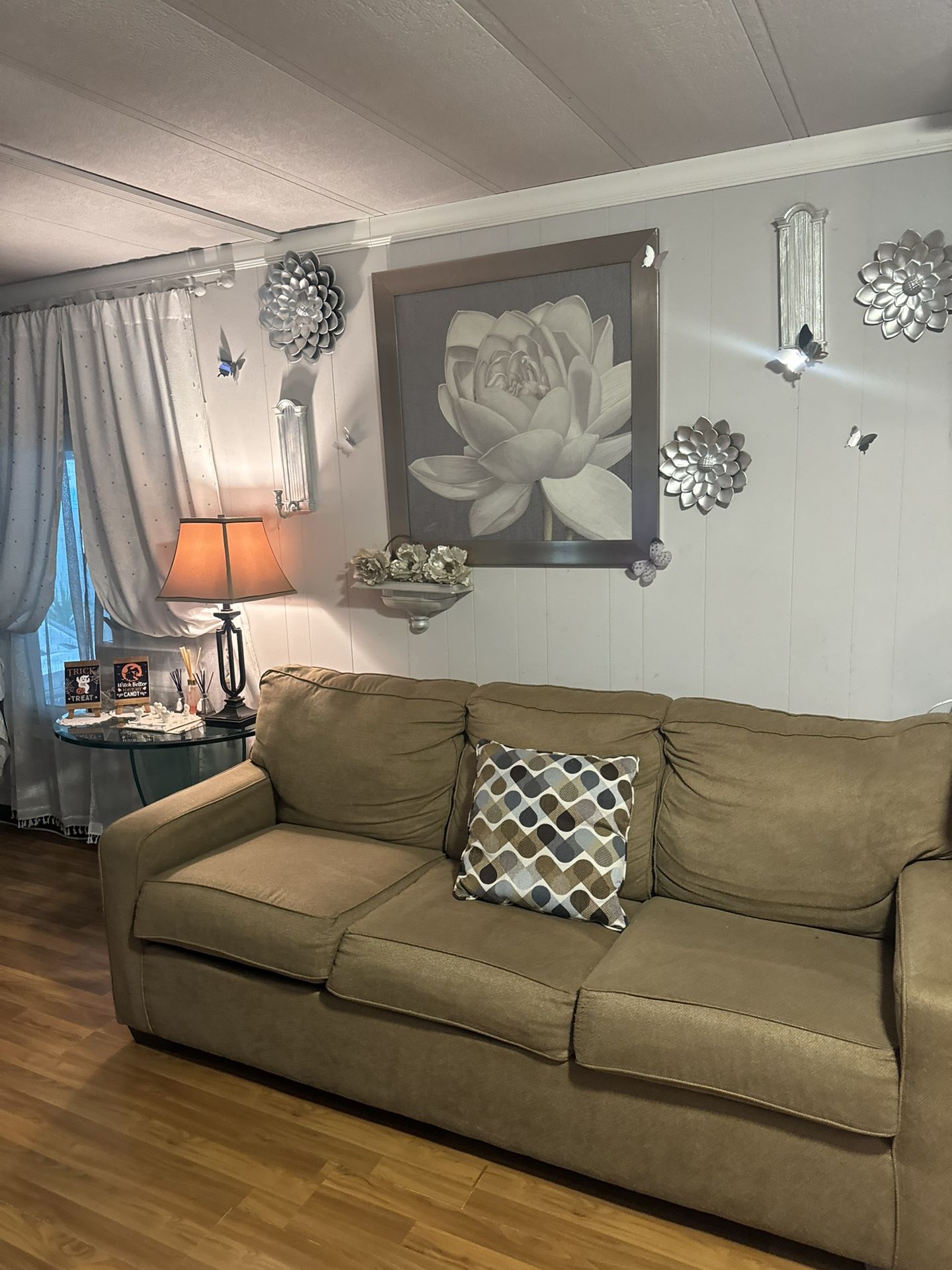 Brown Convertible Couch / Sofa Bed – $800