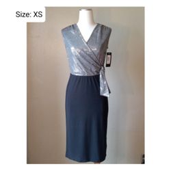 Silver Bebe Party Dress !