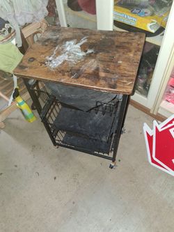 Old cart with shelf