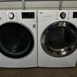 VERY NICE LG THINQ WASHER AND ELECTRIC DRYER SET VERY GOOD CONDITIONS VERY CLEAN 