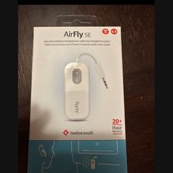 New!! Twelve South AirFly SE Bluetooth Wireless Audio Transmitter Receiver for AirPods or Wireless Headphones