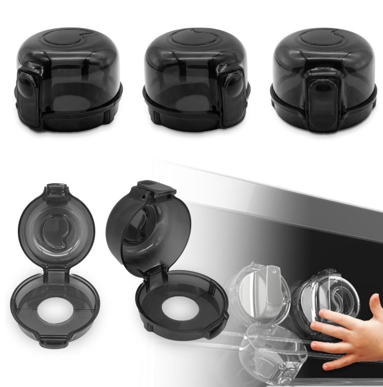 TENGYYY Stove Knob Safety Covers 5-Pack - Childproof & Pet Proof Locks For Gas/Electric Ovens