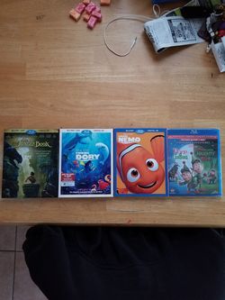 4 Disney blu Ray DVD combo