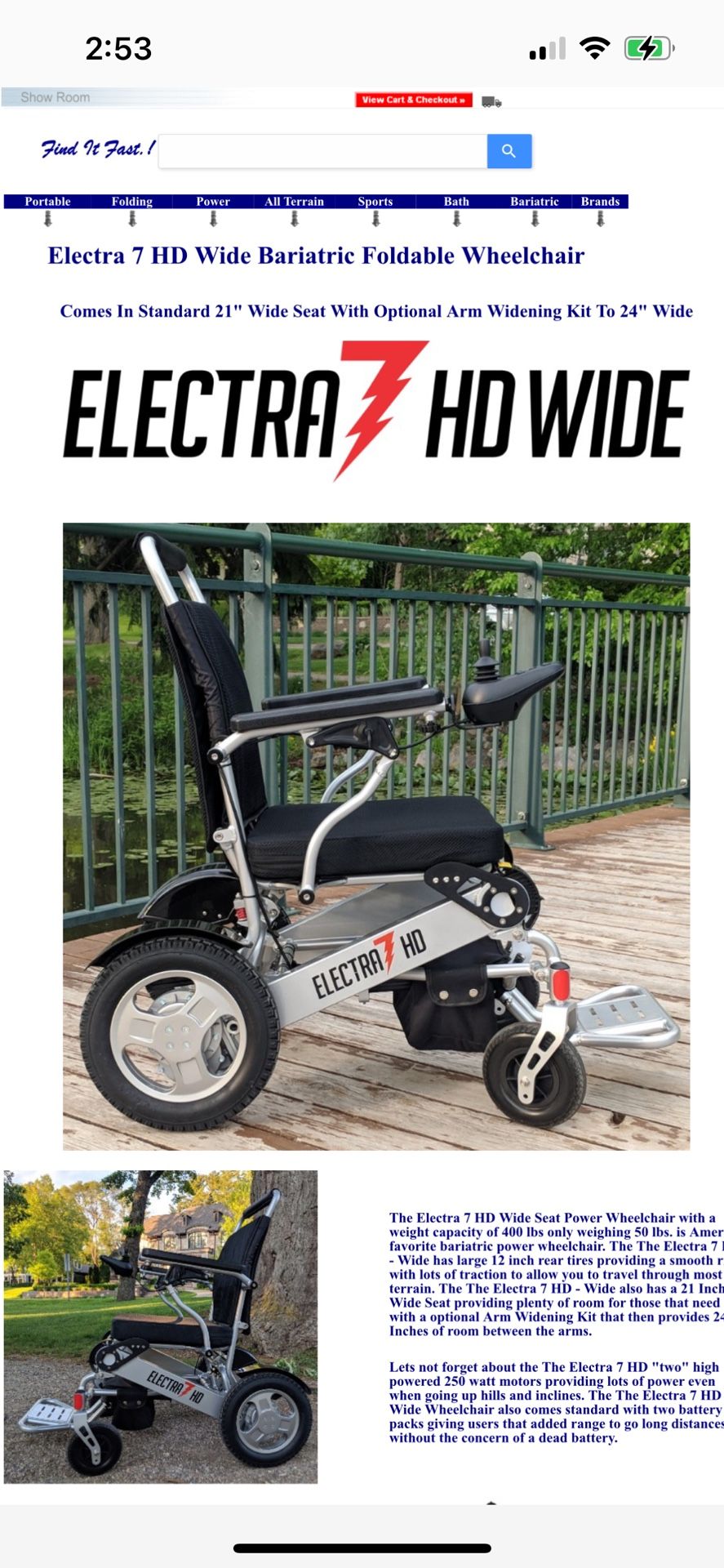 Folding Electric Wheelchair