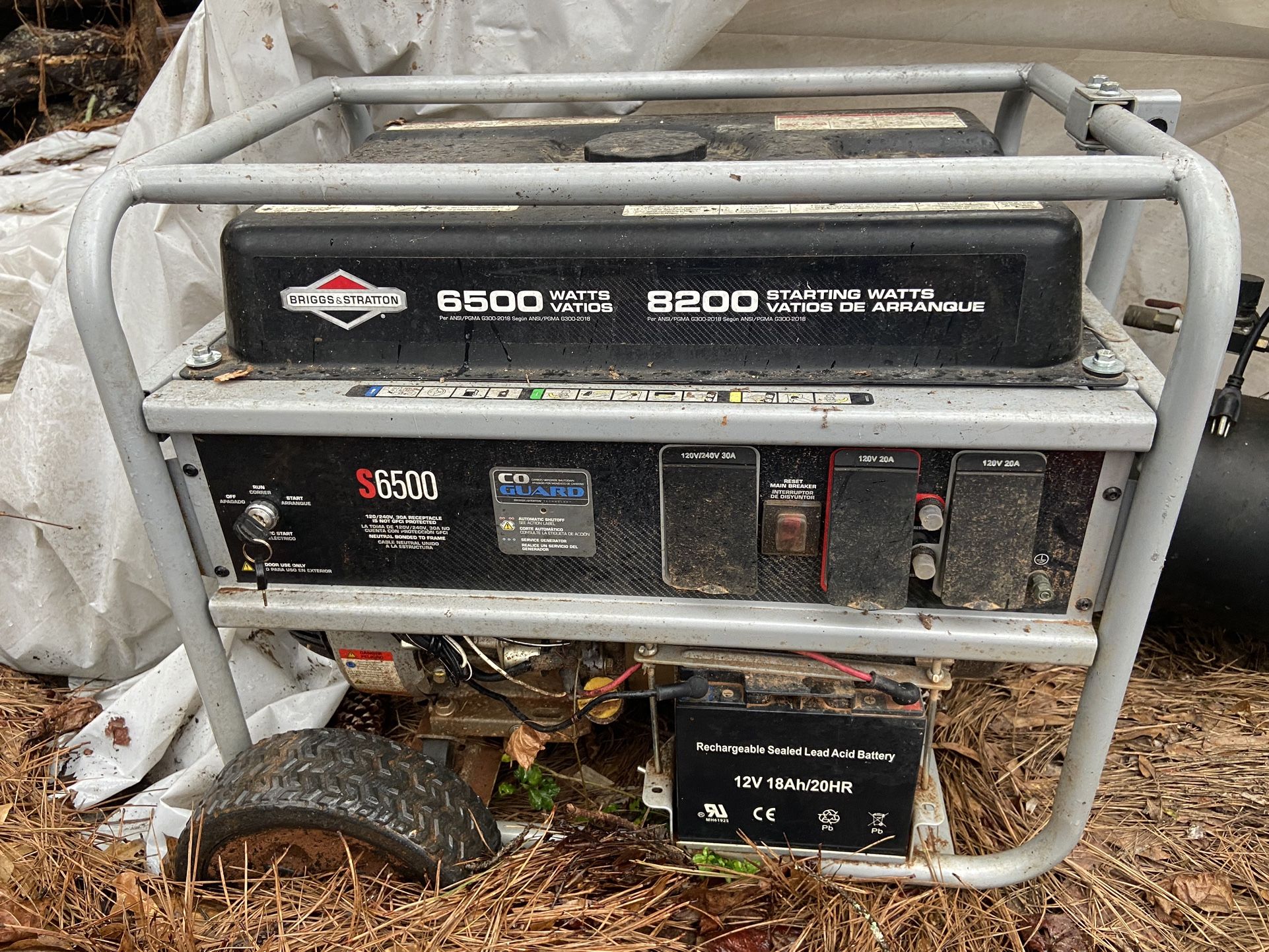 briggs & stratton s6500 watt generator