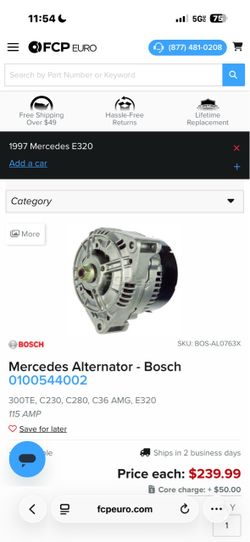 Bosch alternator