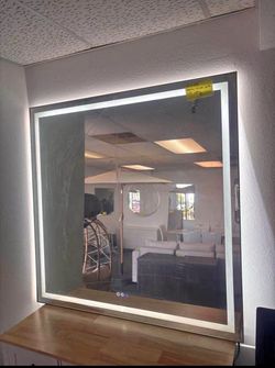 Sales $195.00!!! New 48"x48" Square Bathroom Vanity Mirror with LED Light (3 colors) 48x48 inches
