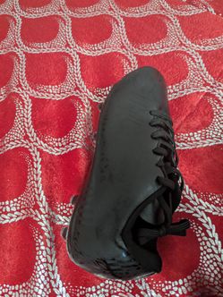 Black Lace-Up Soccer Cleat size 6.5