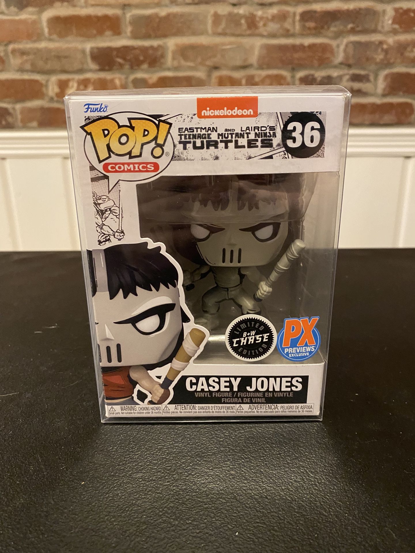 Eastman And Laird’s TMNT Casey Jones(Black & White Chase) Funko Pop 36