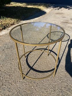Glass top coffee table /side table
