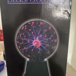 Gresus 6 Inch Magic Plasma Ball Lamp - Touch & Sound Sensitive Interactive USB Powered Plasma Lamp Nebula Sphere Globe, Science Educational Gift for D